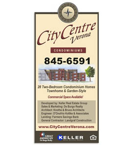 City Centre Verona apartments construction sign.