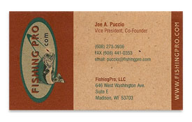 FishingPro business card.