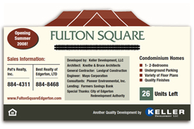 Fulton Square Construction Sign.