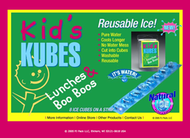 The Kids Kubes landing page.