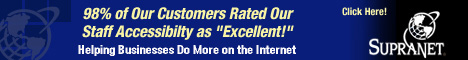 Supranet banner ad.