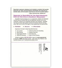 Supranet Communications  direct mailer - Steve Zimmerman, WKOW.