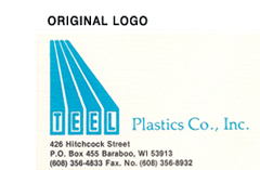 Teel Plastic original logo.