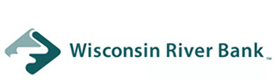 Wisconsin River Bank logo.